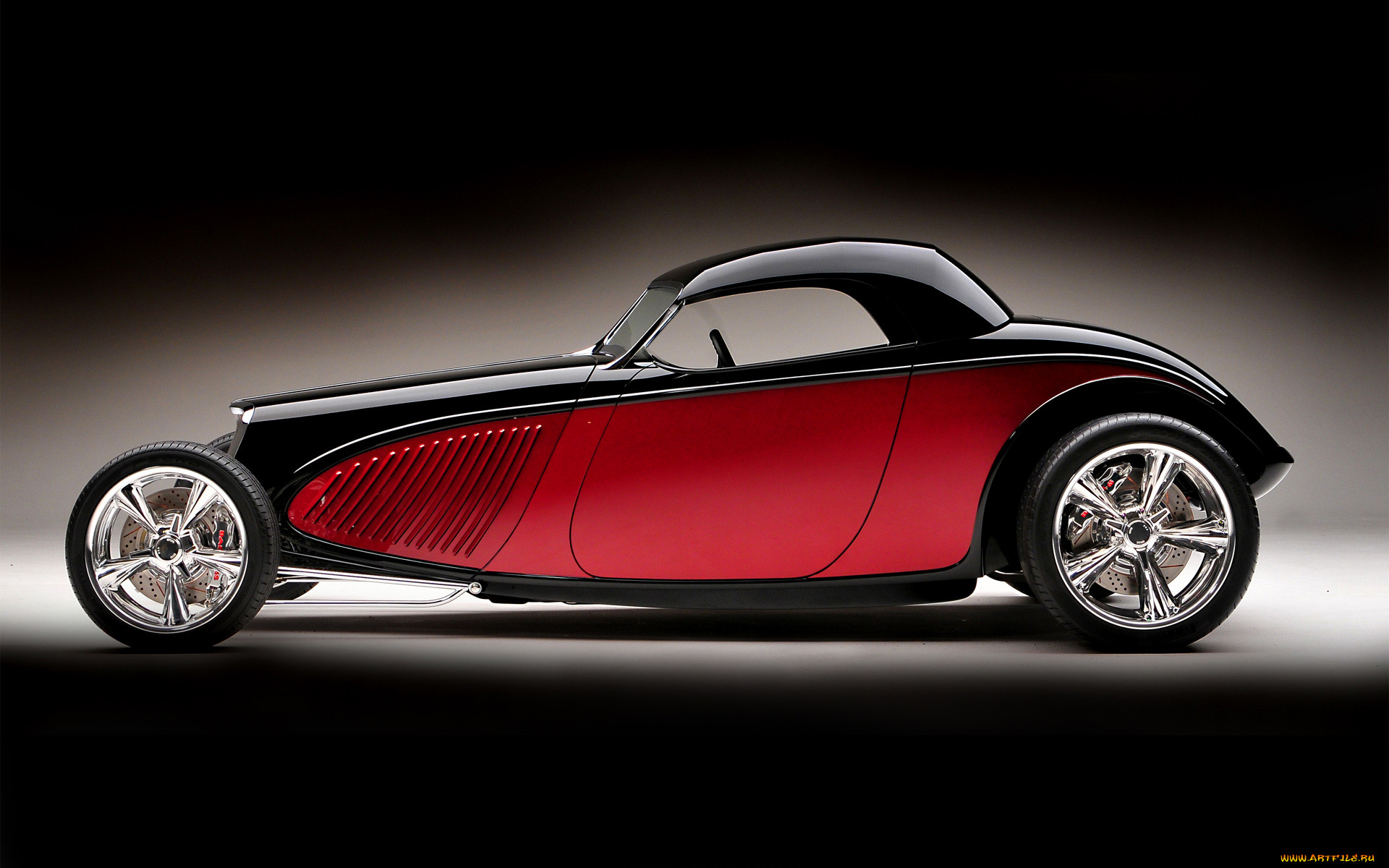 , custom classic car, street